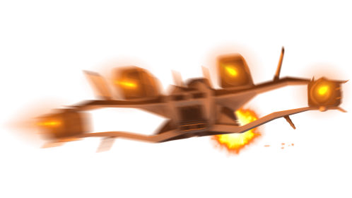 (4K) Fighter Flying Past Cam Shooting 7 Orange Effect