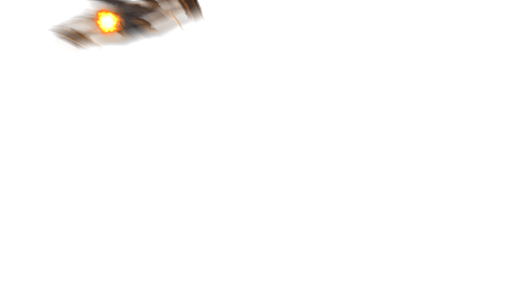 (4K) Fighter Spaceship Chasing Shooting At Cam Fast 2 Orange Effect