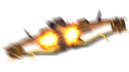 (4K) Fighter Spaceship Chasing Shooting At Cam Slow 2 Orange Effect