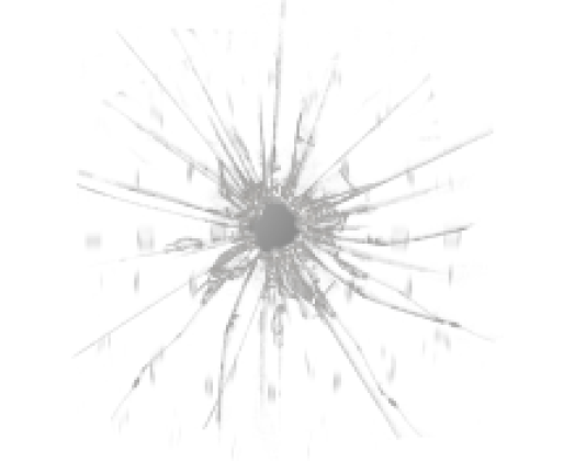 Bullet Hole on Glass Effect
