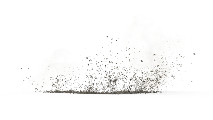 HD VFX of  Explosion Foreground Debris  