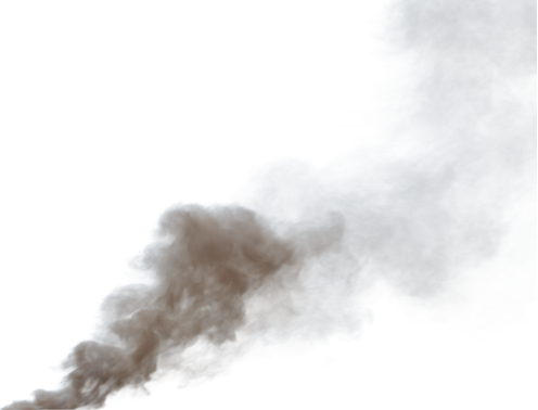 (4K) Smoke Plume Back Left Fire Off 6 Small  Effect