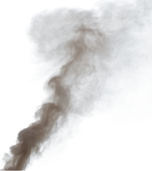 (4K) Smoke Plume Back Right Fire Off 5 Small  Effect
