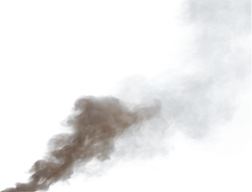 (4K) Smoke Plume Back Right Fire Off 6 Small  Effect