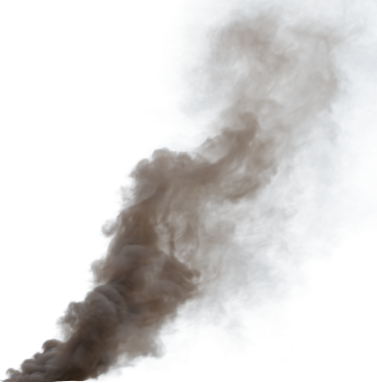 (4K) Smoke Plume Back Right Fire Off 9 Medium  Effect