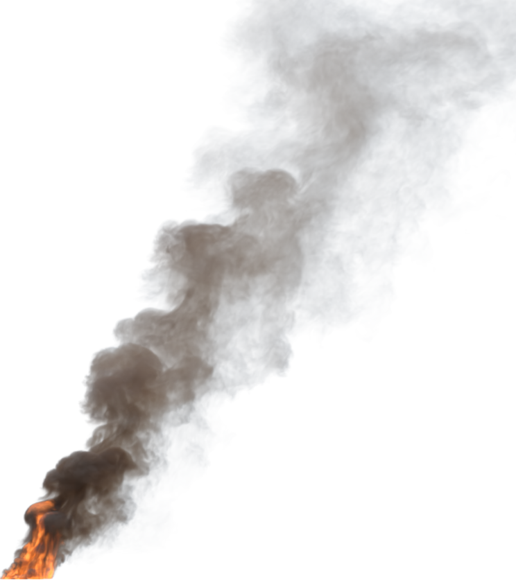 HD VFX of  Smoke Plume Back Right Fire   Big 