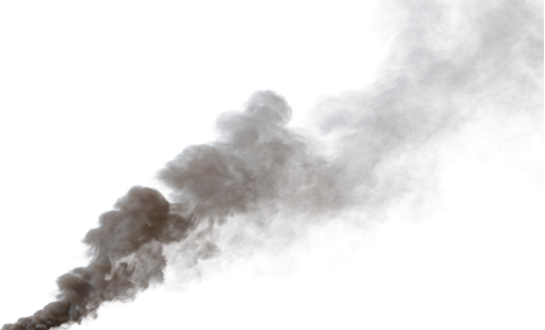 (4K) Smoke Plume Front Left Fire Off 12 Medium  Effect