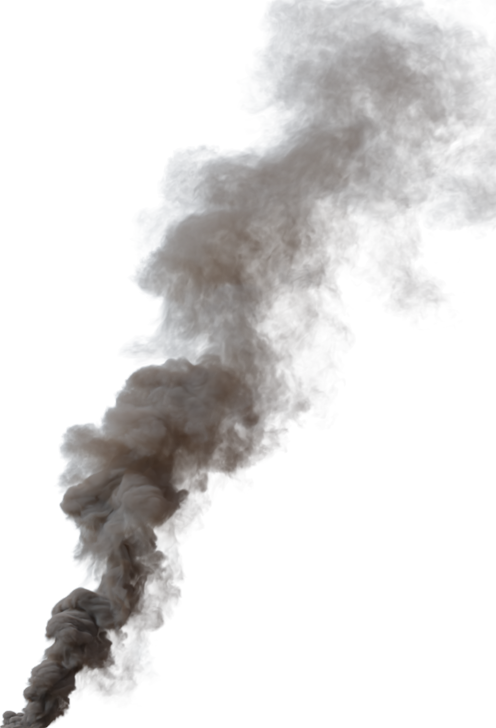 (4K) Smoke Plume Front Left Fire Off 15 Big  Effect