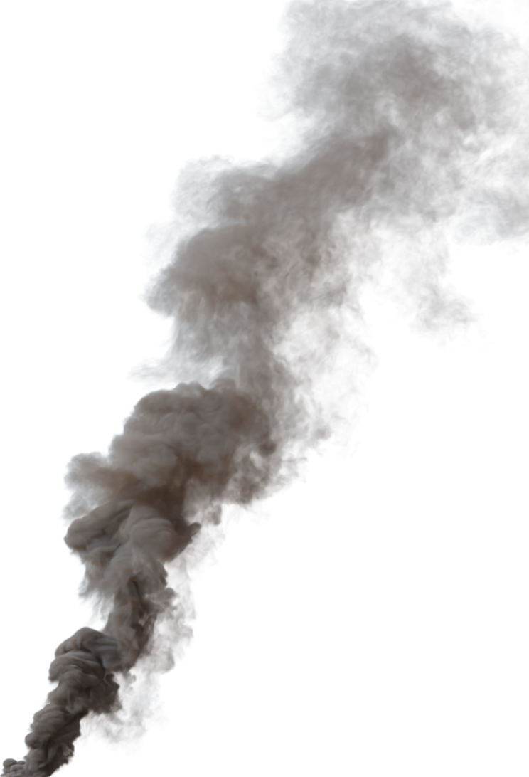 (4K) Smoke Plume Front Left Fire Off 15 Big  Effect