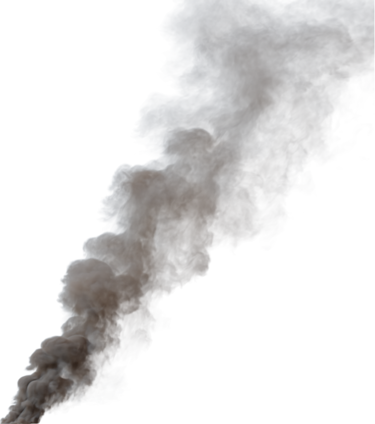 (4K) Smoke Plume Front Left Fire Off 16 Big  Effect