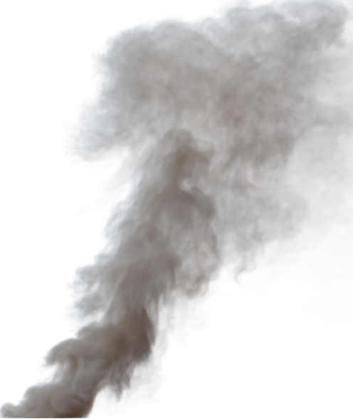 (4K) Smoke Plume Front Left Fire Off 5 Small  Effect