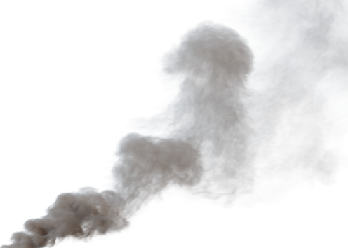(4K) Smoke Plume Front Left Fire Off 6 Small  Effect