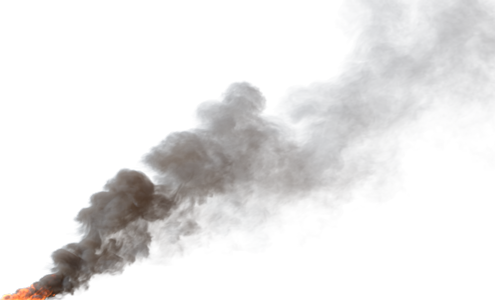 (4K) Smoke Plume Front Left Fire On 12 Medium  Effect
