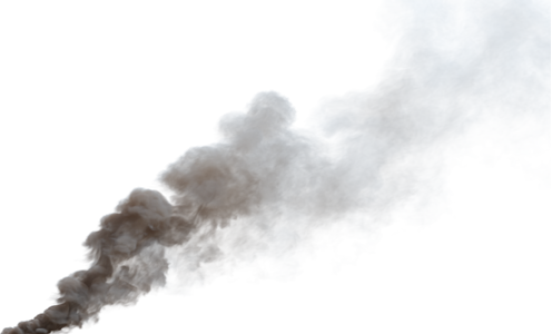 (4K) Smoke Plume Front Right Fire Off 12 Medium  Effect