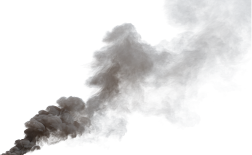 (4K) Smoke Plume Front Right Fire Off 18 Medium  Effect