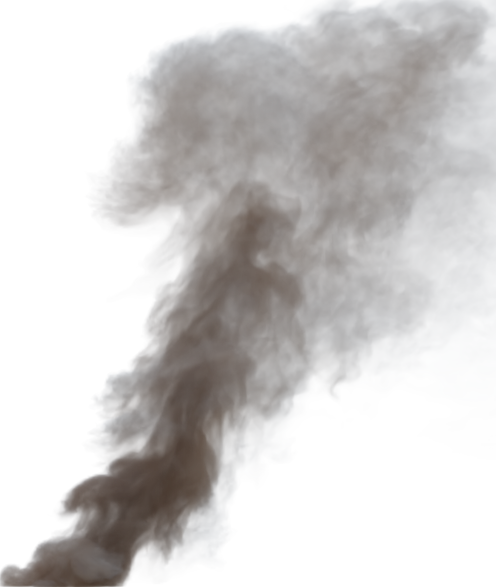 (4K) Smoke Plume Front Right Fire Off 5 Small  Effect