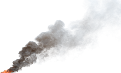 (4K) Smoke Plume Front Right Fire On 12 Medium  Effect