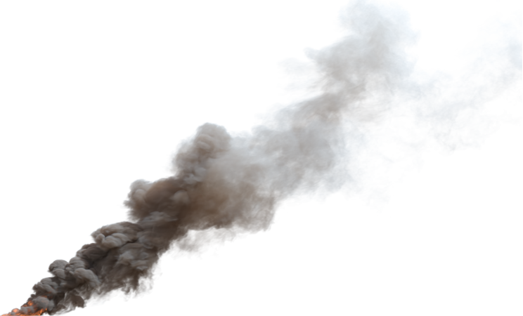 (4K) Smoke Plume Front Right Fire On 3 Medium  Effect