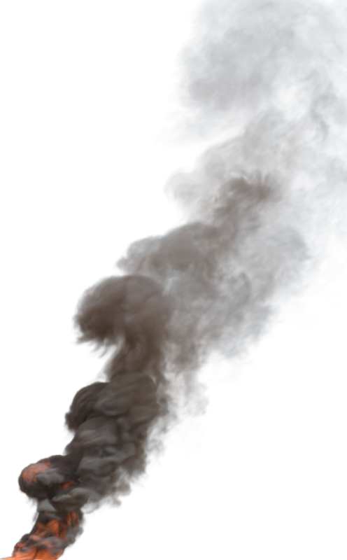 (4K) Smoke Plume Front Right Fire On 7 Small  Effect