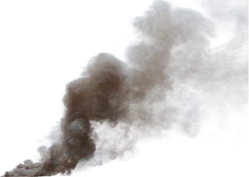 (4K) Smoke Plume Midday Fire Off 10 Medium  Effect
