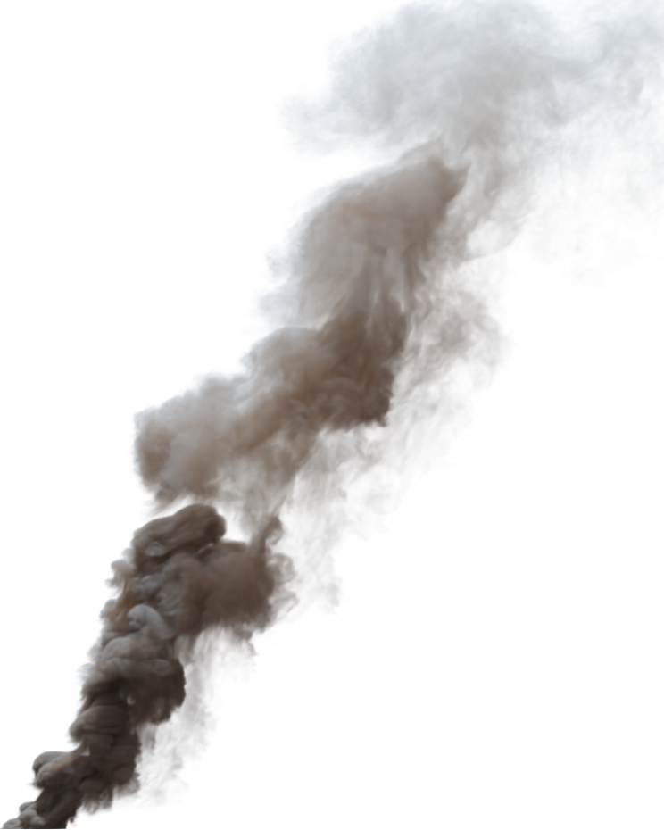 (4K) Smoke Plume Midday Fire Off 13 Medium  Effect