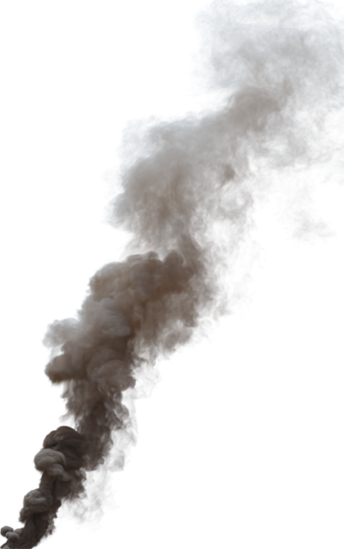 (4K) Smoke Plume Midday Fire Off 15 Big  Effect