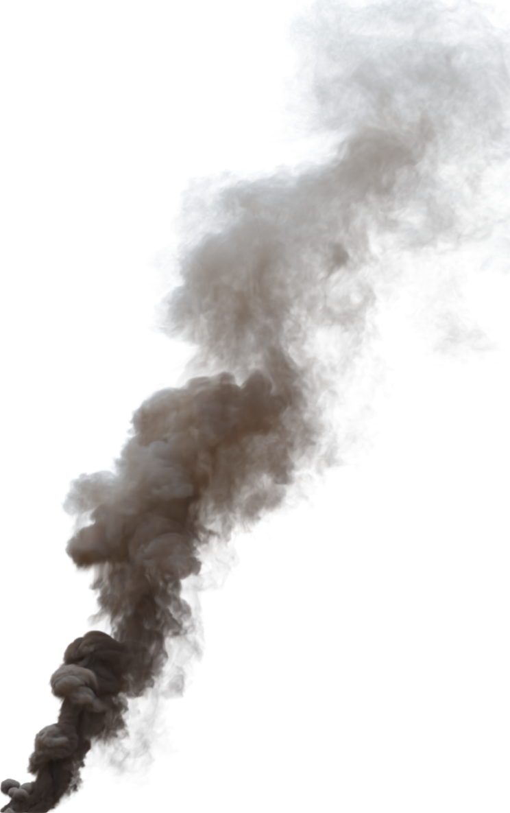 (4K) Smoke Plume Midday Fire Off 15 Big  Effect