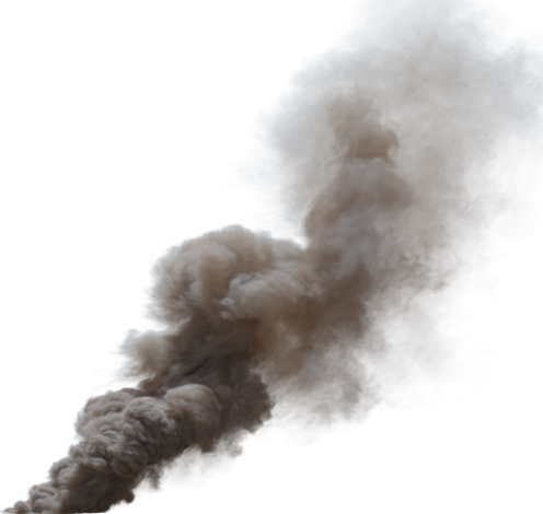 (4K) Smoke Plume Midday Fire Off 1 Medium  Effect