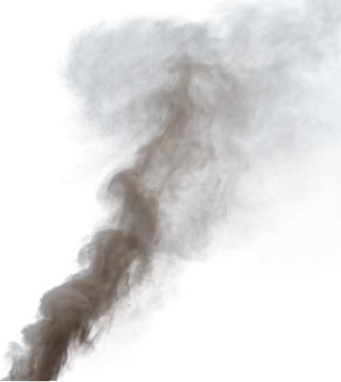 (4K) Smoke Plume Midday Fire Off 5 Small  Effect