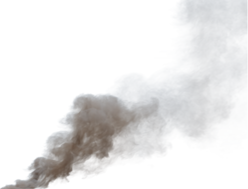 (4K) Smoke Plume Midday Fire Off 6 Small  Effect
