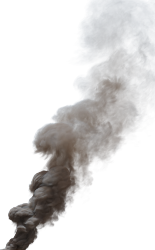 (4K) Smoke Plume Midday Fire Off 7 Small  Effect