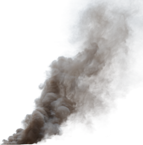 (4K) Smoke Plume Midday Fire Off 9 Medium  Effect