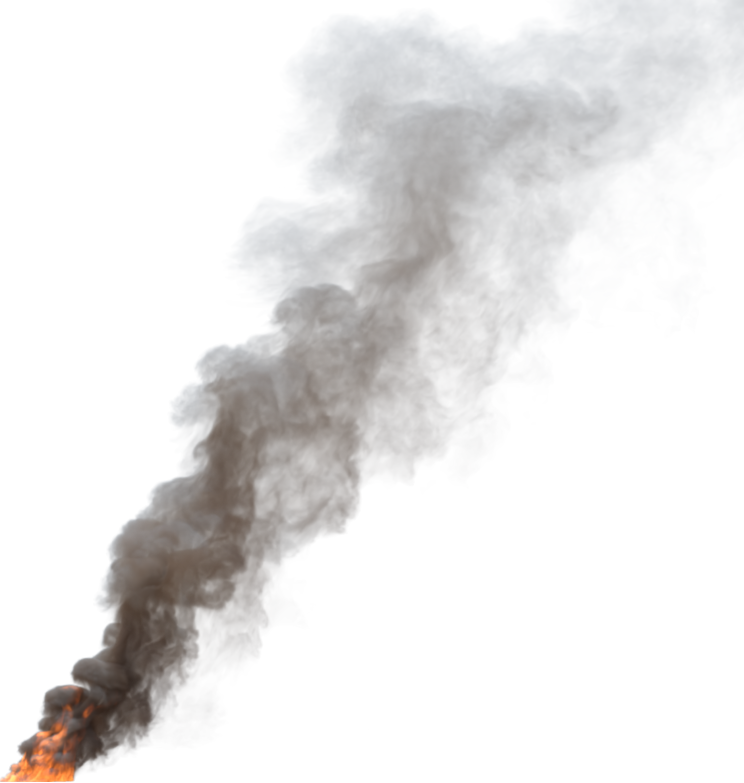 HD VFX of  Smoke Plume Midday Fire   Big 