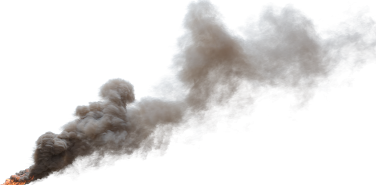 HD VFX of  Smoke Plume Midday Fire   Big 