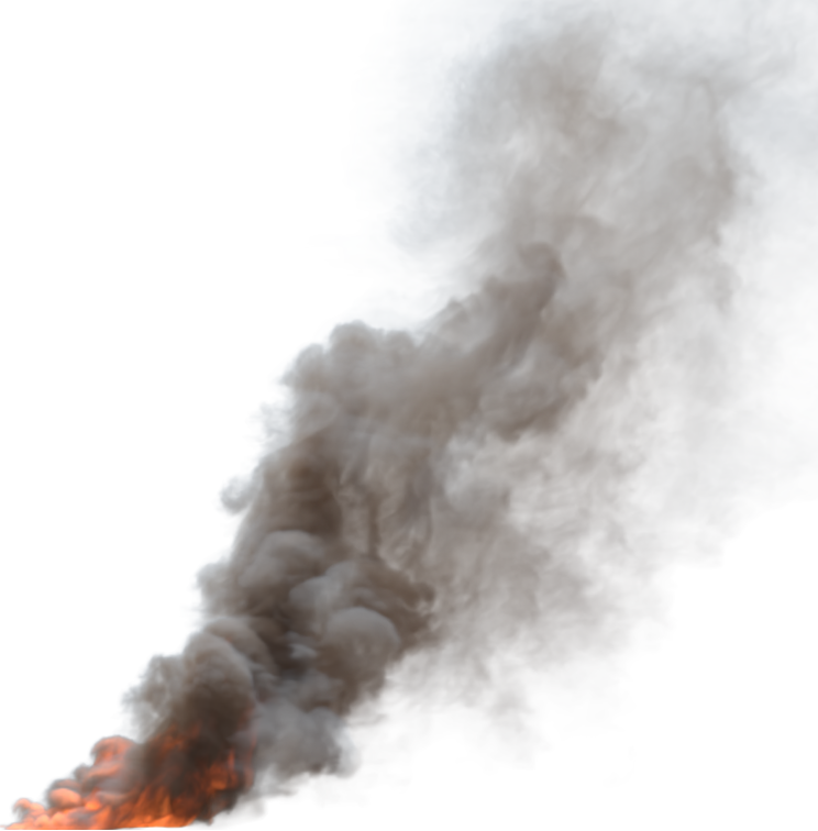 HD VFX of  Smoke Plume Midday Fire   Medium 