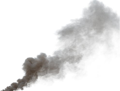 (4K) Smoke Plume Overcast Fire Off 11 Big  Effect