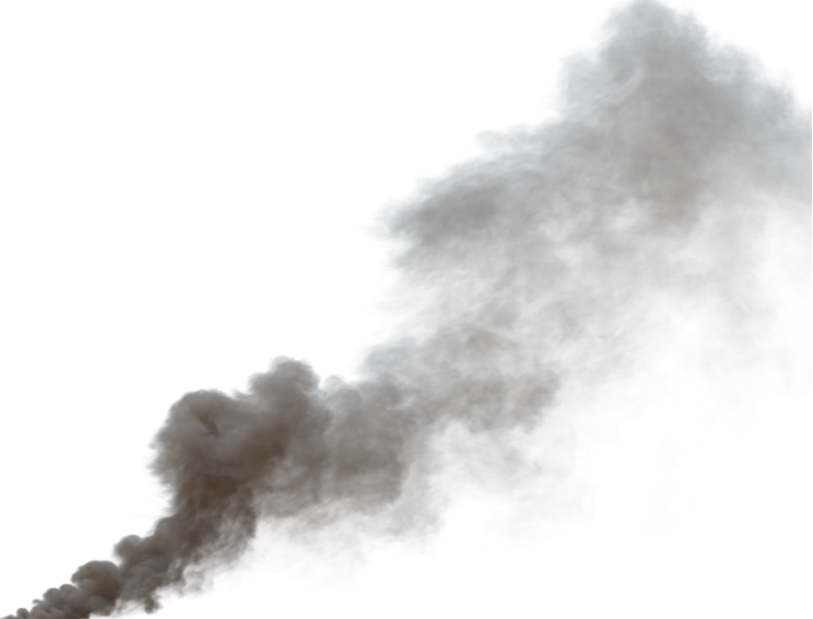 (4K) Smoke Plume Overcast Fire Off 11 Big  Effect