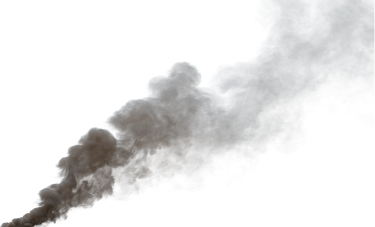 (4K) Smoke Plume Overcast Fire Off 12 Medium  Effect