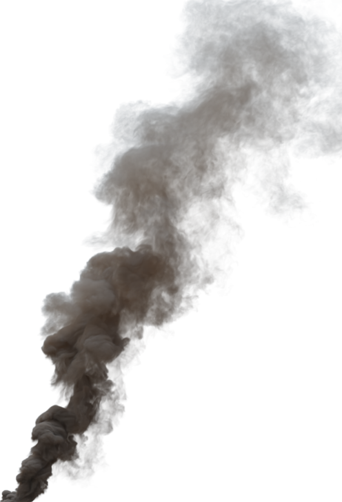(4K) Smoke Plume Overcast Fire Off 15 Big  Effect