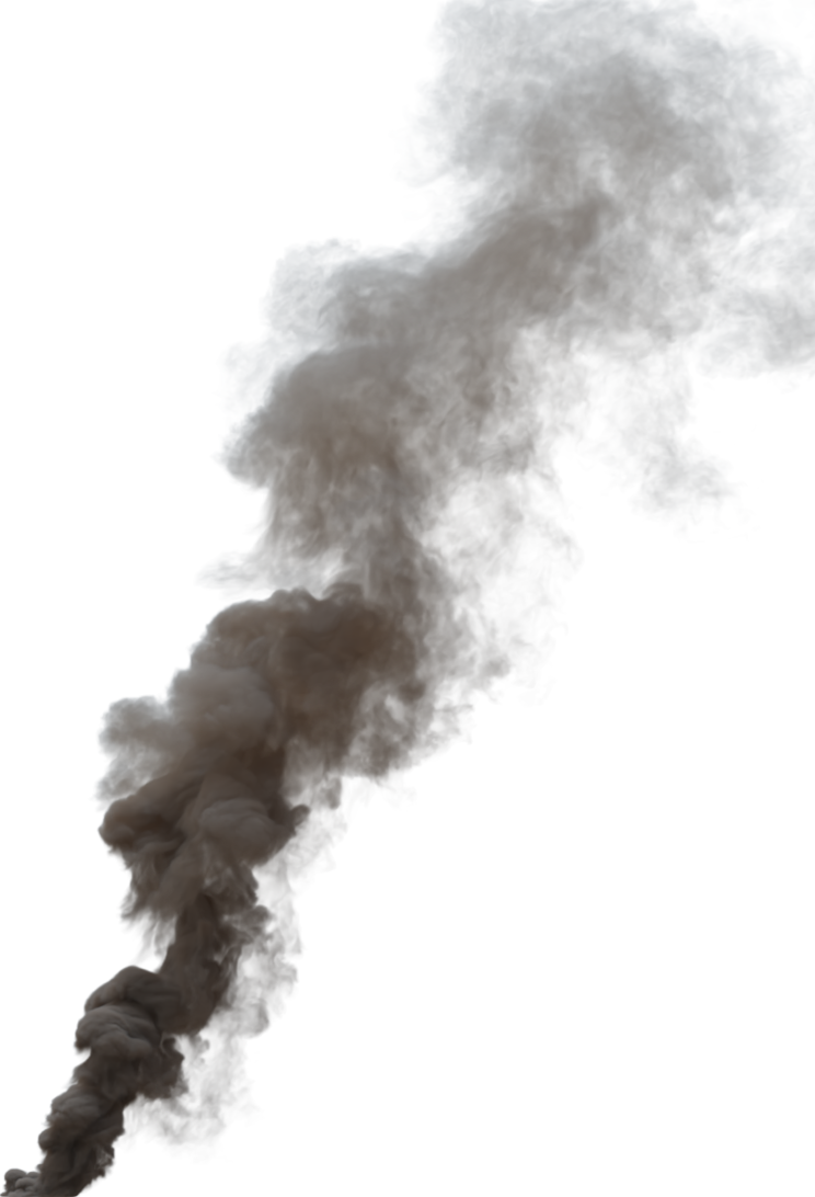 HD VFX of  Smoke Plume Overcast Fire Off  Big 