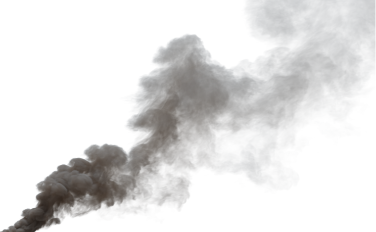 (4K) Smoke Plume Overcast Fire Off 18 Medium  Effect