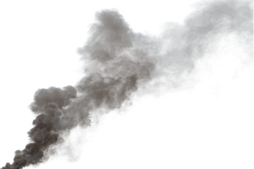 (4K) Smoke Plume Overcast Fire Off 20 Big  Effect