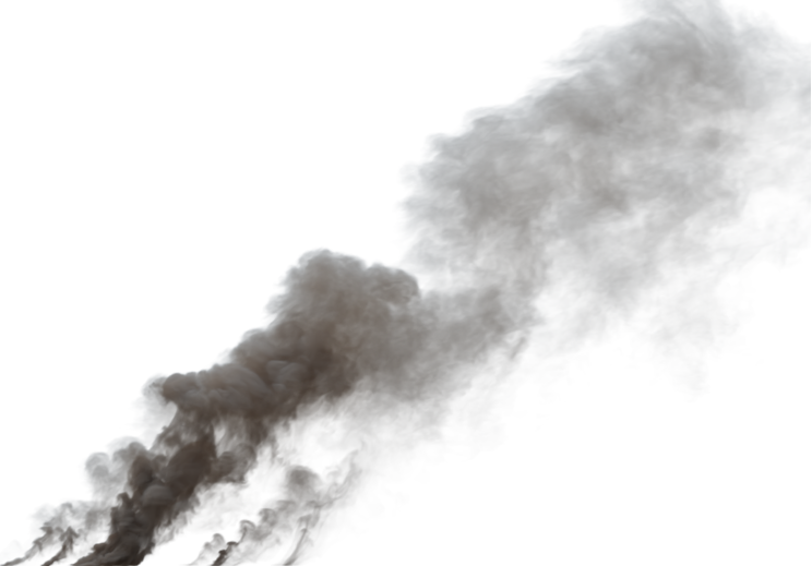 HD VFX of  Smoke Plume Overcast Fire Off  Big 
