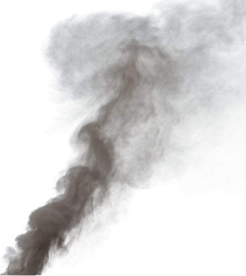 (4K) Smoke Plume Overcast Fire Off 5 Small  Effect