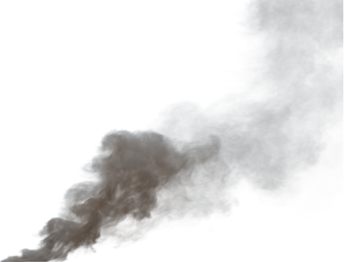 (4K) Smoke Plume Overcast Fire Off 6 Small  Effect