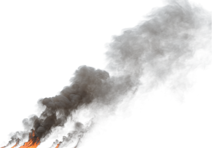 HD VFX of  Smoke Plume Overcast Fire   Big 