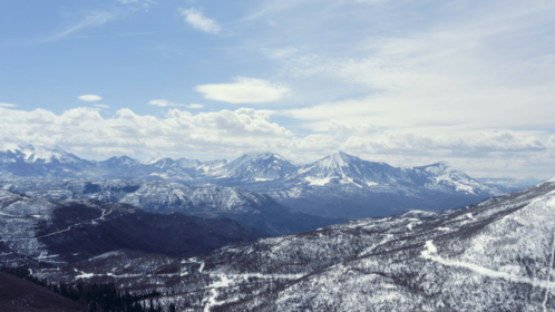 (4K) Aerial Rocky Mountains Landscape 2 Effect