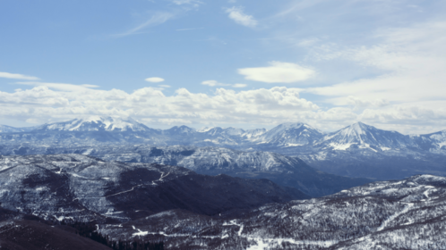 (4K) Aerial Rocky Mountains Landscape 3 Effect