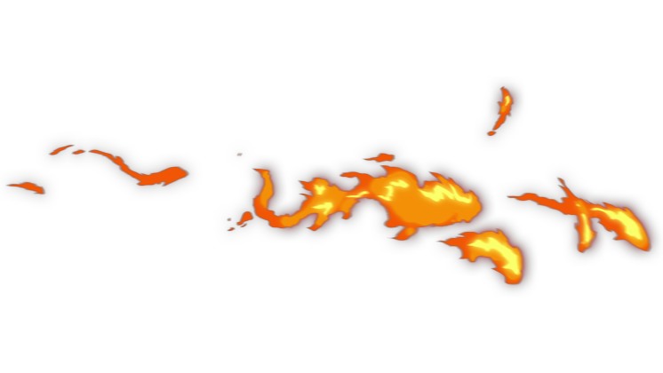HD VFX of  Anime Sideways Fire Burst 