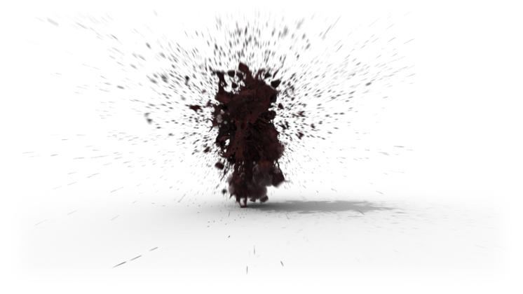 HD VFX of  Body Blood Explosion 